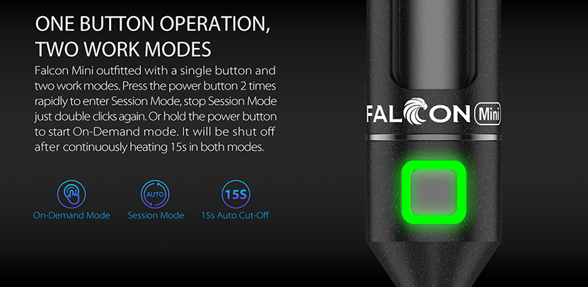 Yocan Falcon Mini Vaporizer Kit Mode