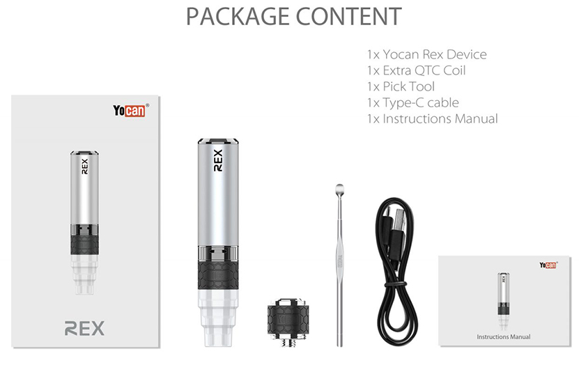 Yocan Rex Enail Kit Package