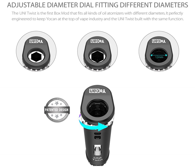 Yocan UNI Twist Mod Diameter Dial