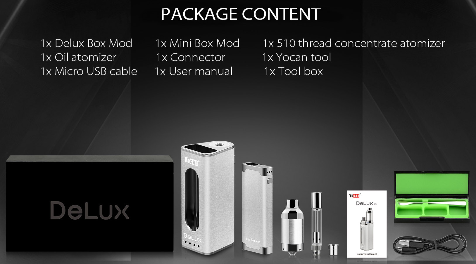 Yocan DeLux Kit Features 08