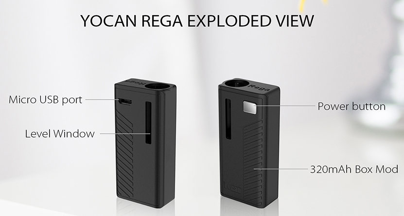 Yocan Rega Box Mod Battery View