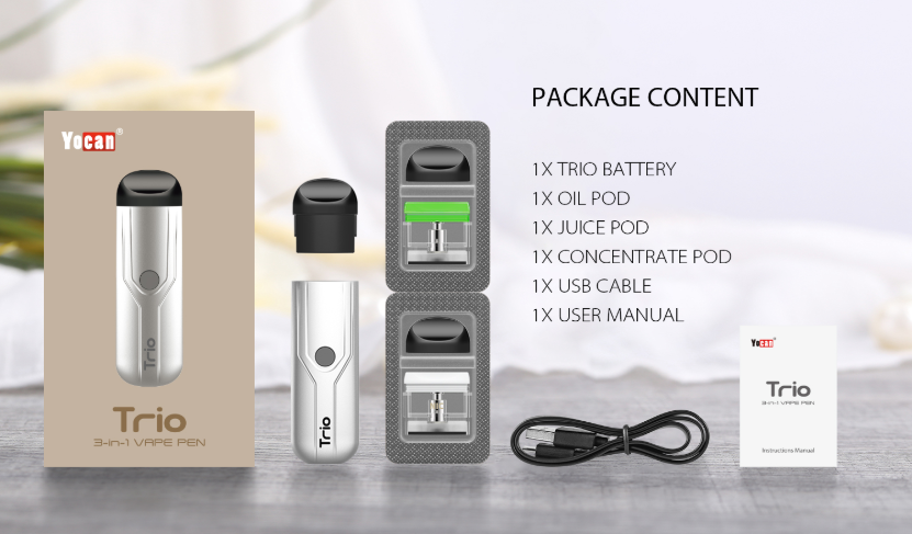 Yocan Trio Ultra-Portable Kit Package