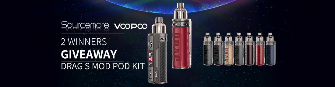 Sourcemore & VOOPOO DRAG S Mod Pod Kit Giveaway