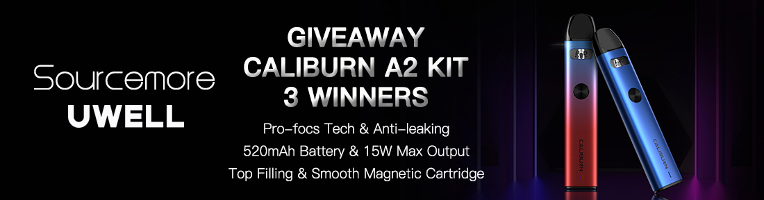 Sourcemore x Uwell Caliburn A2 Kit Giveaway