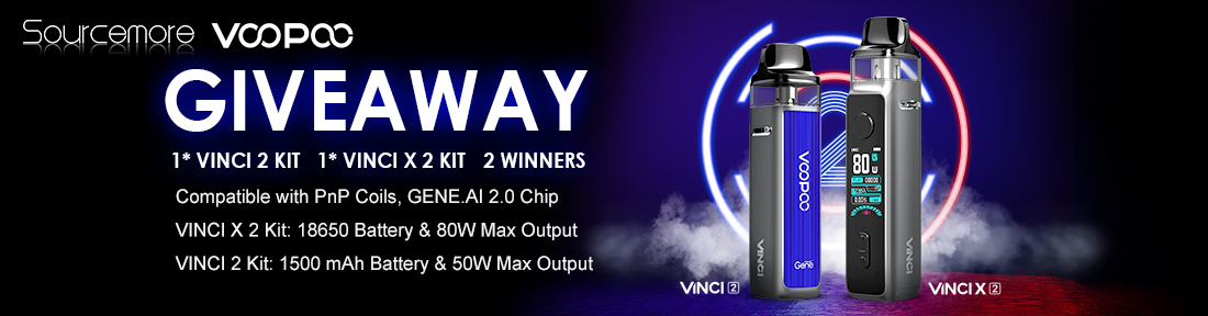 Sourcemore x VOOPOO VINCI 2 & VINCI X 2 Giveaway