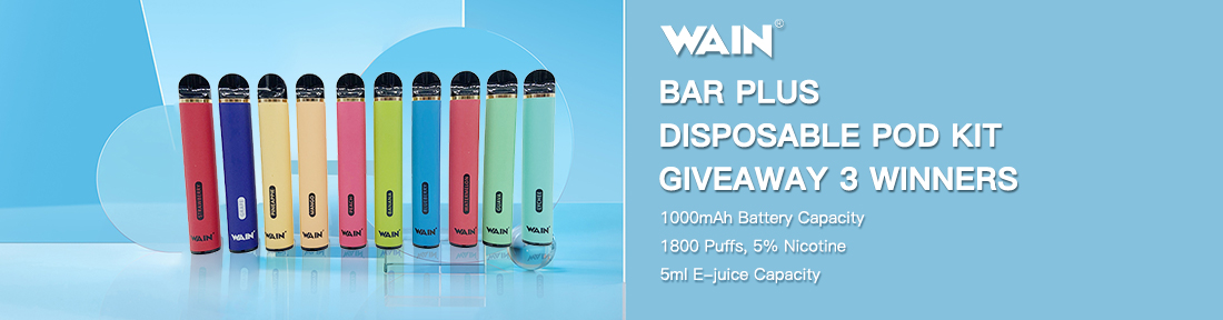 Sourcemore X Wain Bar Plus Disposable Pod Kit Giveaway