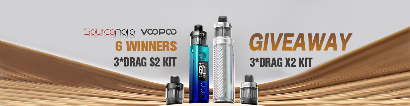 Sourcemore x VOOPOO Drag S2 & Drag X2 Kit Giveaway