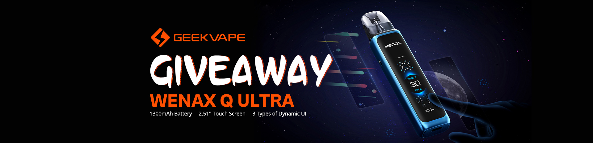 GeekVape Wenax Q Ultra Kit Giveaway