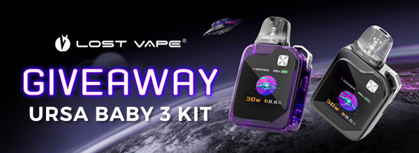 Lost Vape Ursa Baby 3 Kit Giveaway