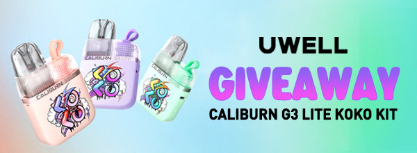 Uwell Caliburn G3 Lite KOKO Kit Giveaway