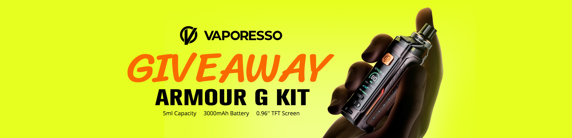 Vaporesso Armour G Kit Giveaway